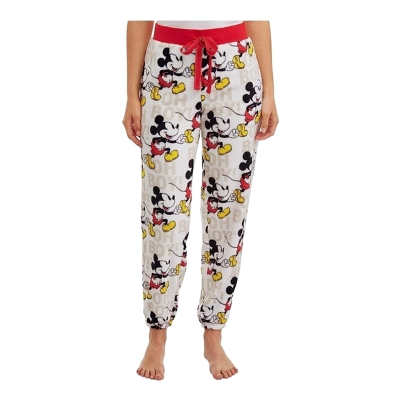 Disney Mickey Mouse Oh Boy! Superminky Fleece Jogger Sleep Pants Size 3X - Picture 2 of 5